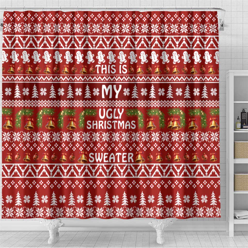 This Is My Christmas Shower Curtain Xmas Holiday Patterns - Wonder Print Shop