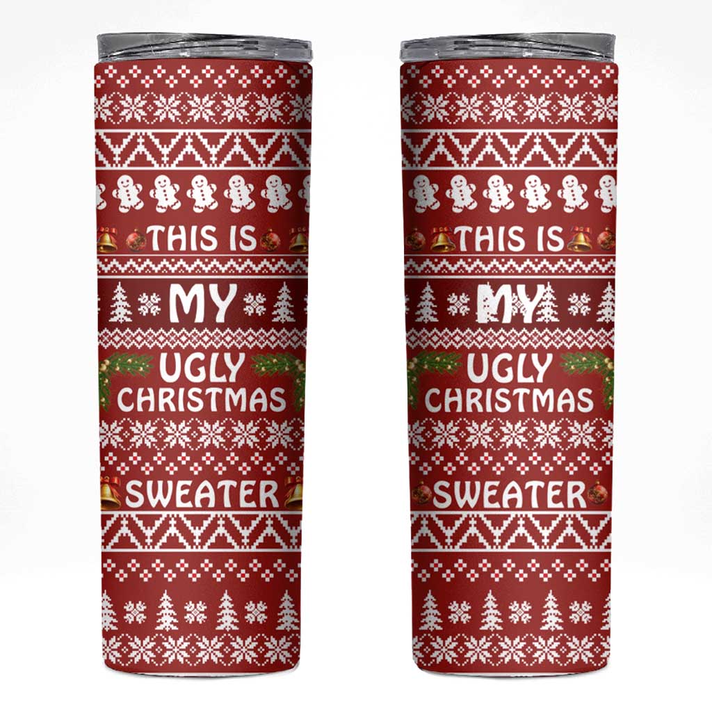 This Is My Christmas Skinny Tumbler Xmas Holiday Patterns - Wonder Print Shop