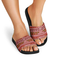 This Is My Christmas Slide Sandals Xmas Holiday Patterns - Wonder Print Shop