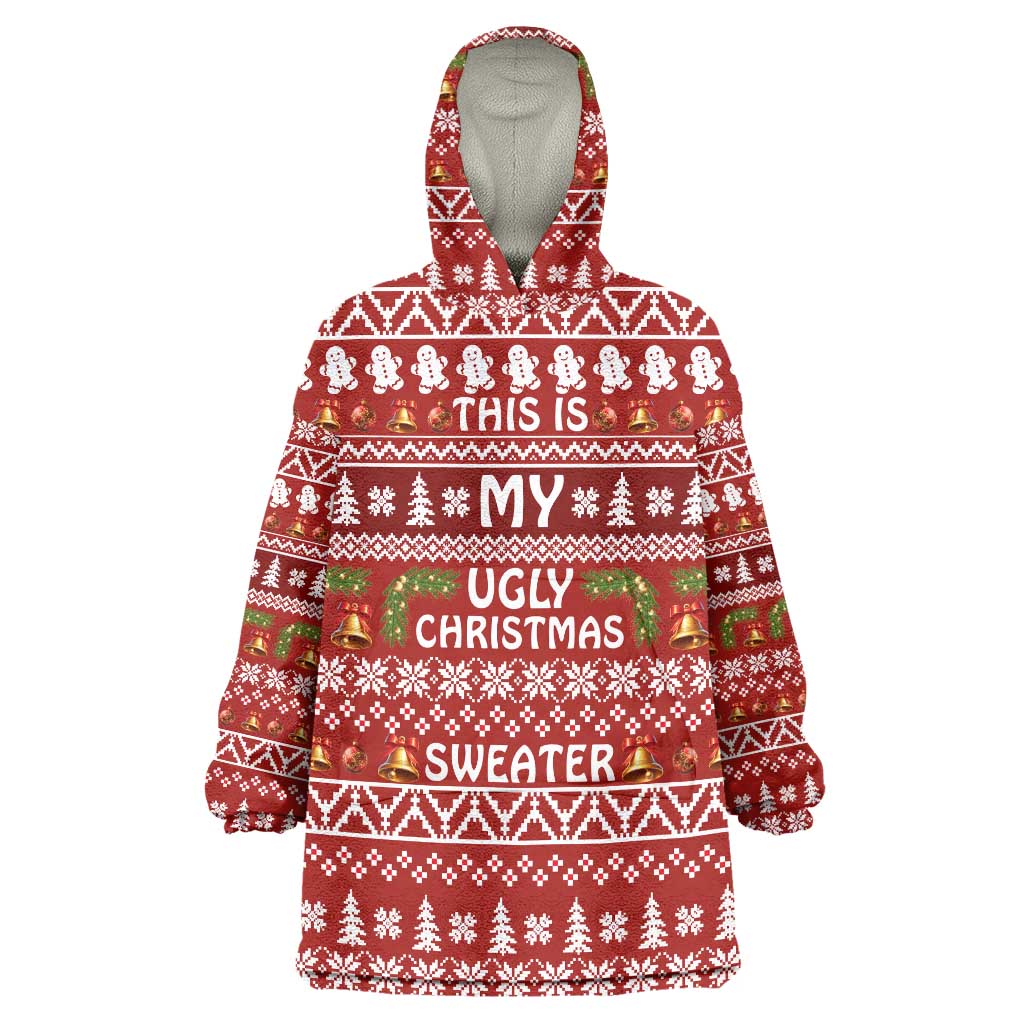 This Is My Christmas Wearable Blanket Hoodie Xmas Holiday Patterns - Wonder Print Shop