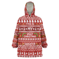 This Is My Christmas Wearable Blanket Hoodie Xmas Holiday Patterns - Wonder Print Shop