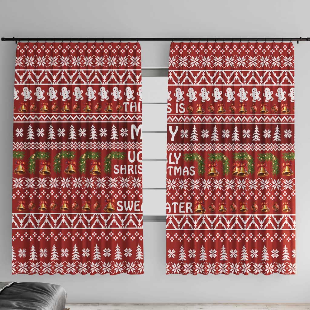 This Is My Christmas Window Curtain Xmas Holiday Patterns - Wonder Print Shop