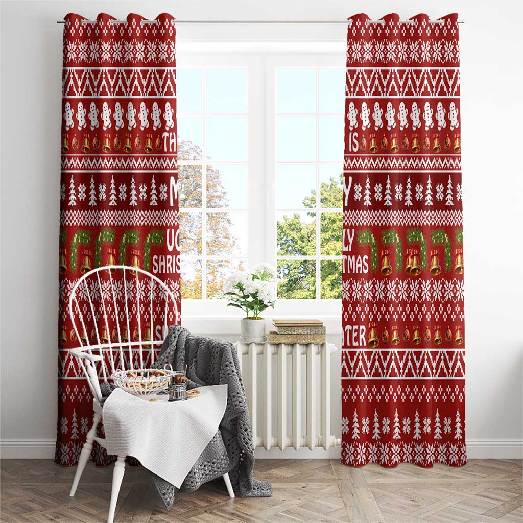 This Is My Christmas Window Curtain Xmas Holiday Patterns - Wonder Print Shop