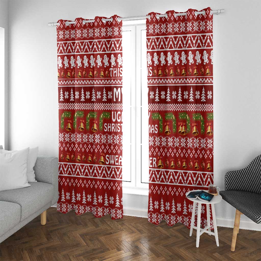 This Is My Christmas Window Curtain Xmas Holiday Patterns - Wonder Print Shop