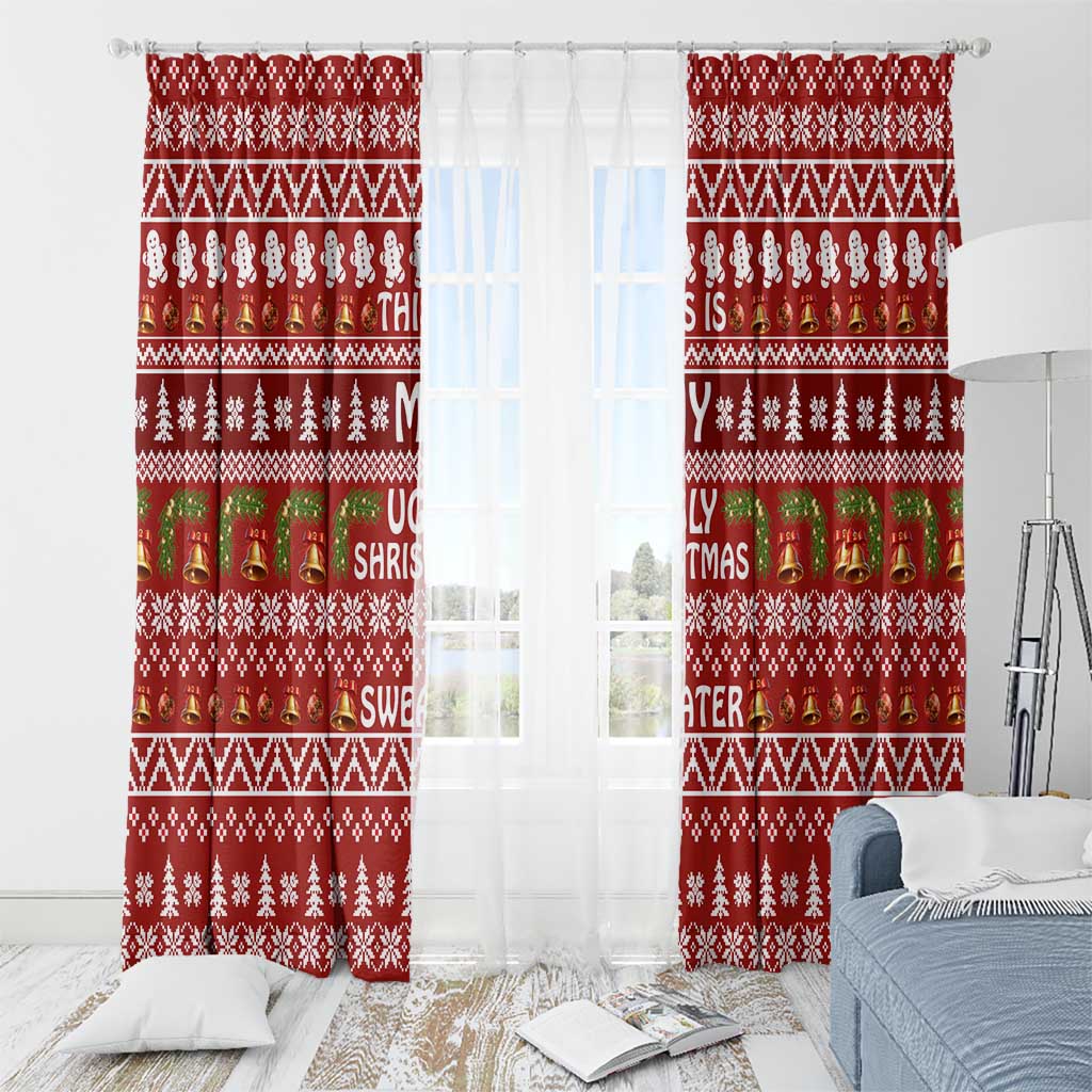 This Is My Christmas Window Curtain Xmas Holiday Patterns - Wonder Print Shop
