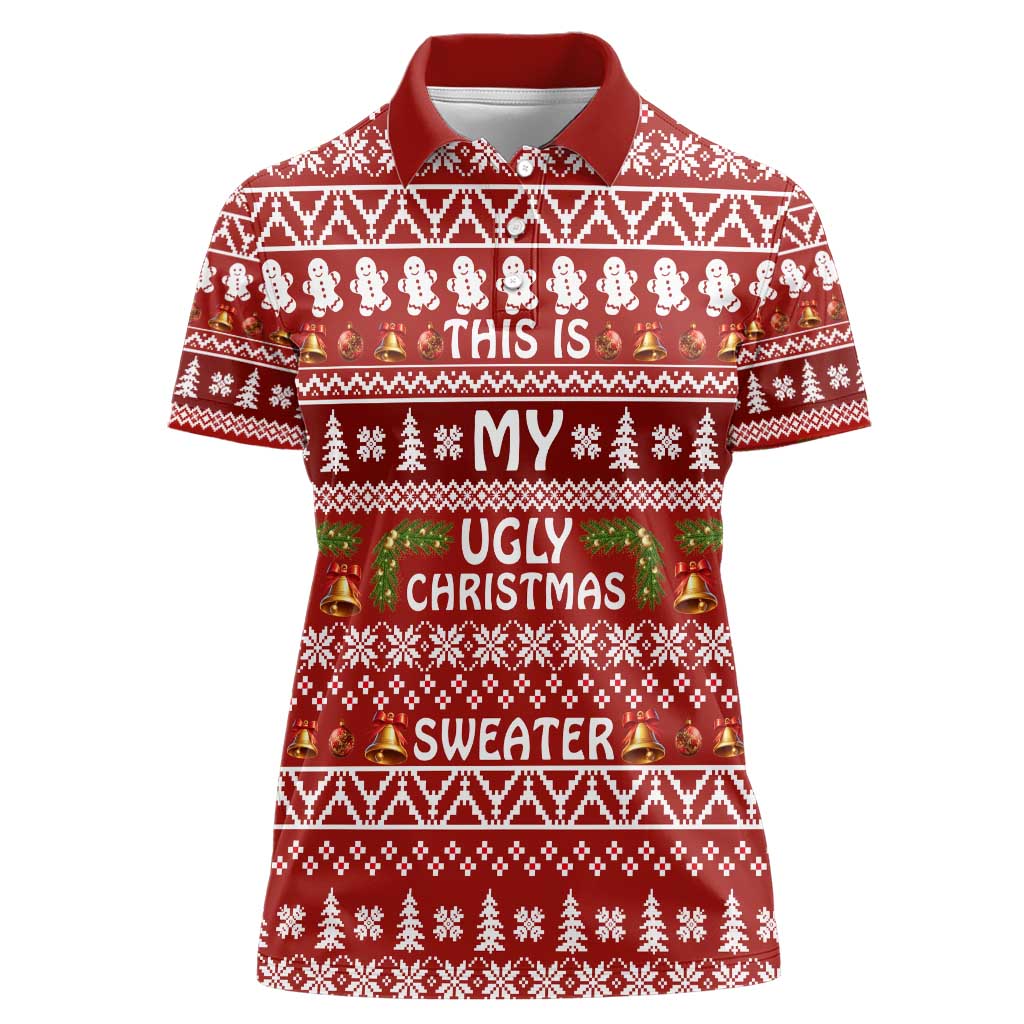 This Is My Christmas Women Polo Shirt Xmas Holiday Patterns - Wonder Print Shop