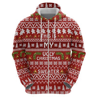 This Is My Christmas Zip Hoodie Xmas Holiday Patterns - Wonder Print Shop