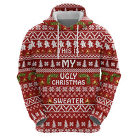This Is My Christmas Zip Hoodie Xmas Holiday Patterns - Wonder Print Shop