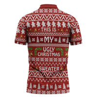 This Is My Christmas Zipper Polo Shirt Xmas Holiday Patterns - Wonder Print Shop