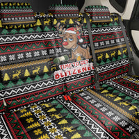 Time To Get Blitzened Christmas Back Car Seat Cover Xmas Holiday Patterns - Wonder Print Shop
