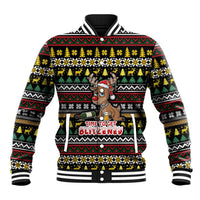 Time To Get Blitzened Christmas Baseball Jacket Xmas Holiday Patterns - Wonder Print Shop