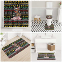 Time To Get Blitzened Christmas Bathroom Set Xmas Holiday Patterns - Wonder Print Shop