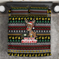 Time To Get Blitzened Christmas Bedding Set Xmas Holiday Patterns - Wonder Print Shop
