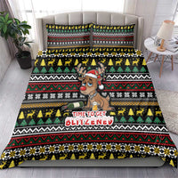 Time To Get Blitzened Christmas Bedding Set Xmas Holiday Patterns - Wonder Print Shop