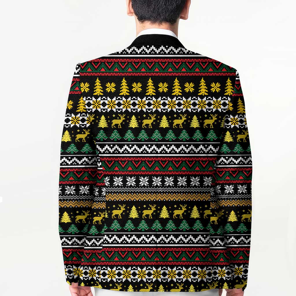 Time To Get Blitzened Christmas Blazer Xmas Holiday Patterns - Wonder Print Shop