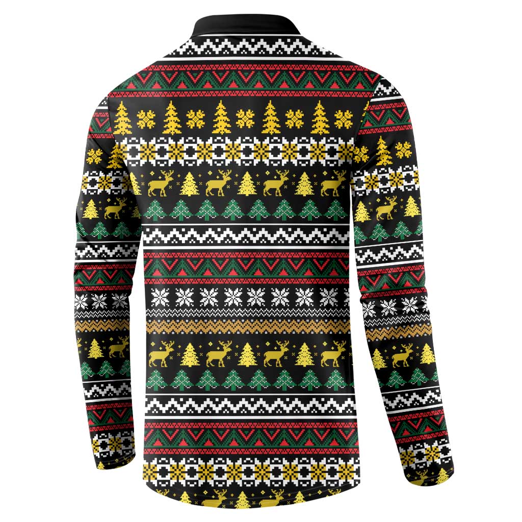 Time To Get Blitzened Christmas Button Sweatshirt Xmas Holiday Patterns - Wonder Print Shop