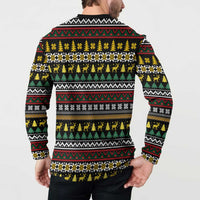Time To Get Blitzened Christmas Button Sweatshirt Xmas Holiday Patterns - Wonder Print Shop