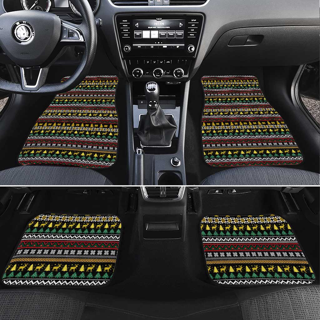 Time To Get Blitzened Christmas Car Mats Xmas Holiday Patterns - Wonder Print Shop