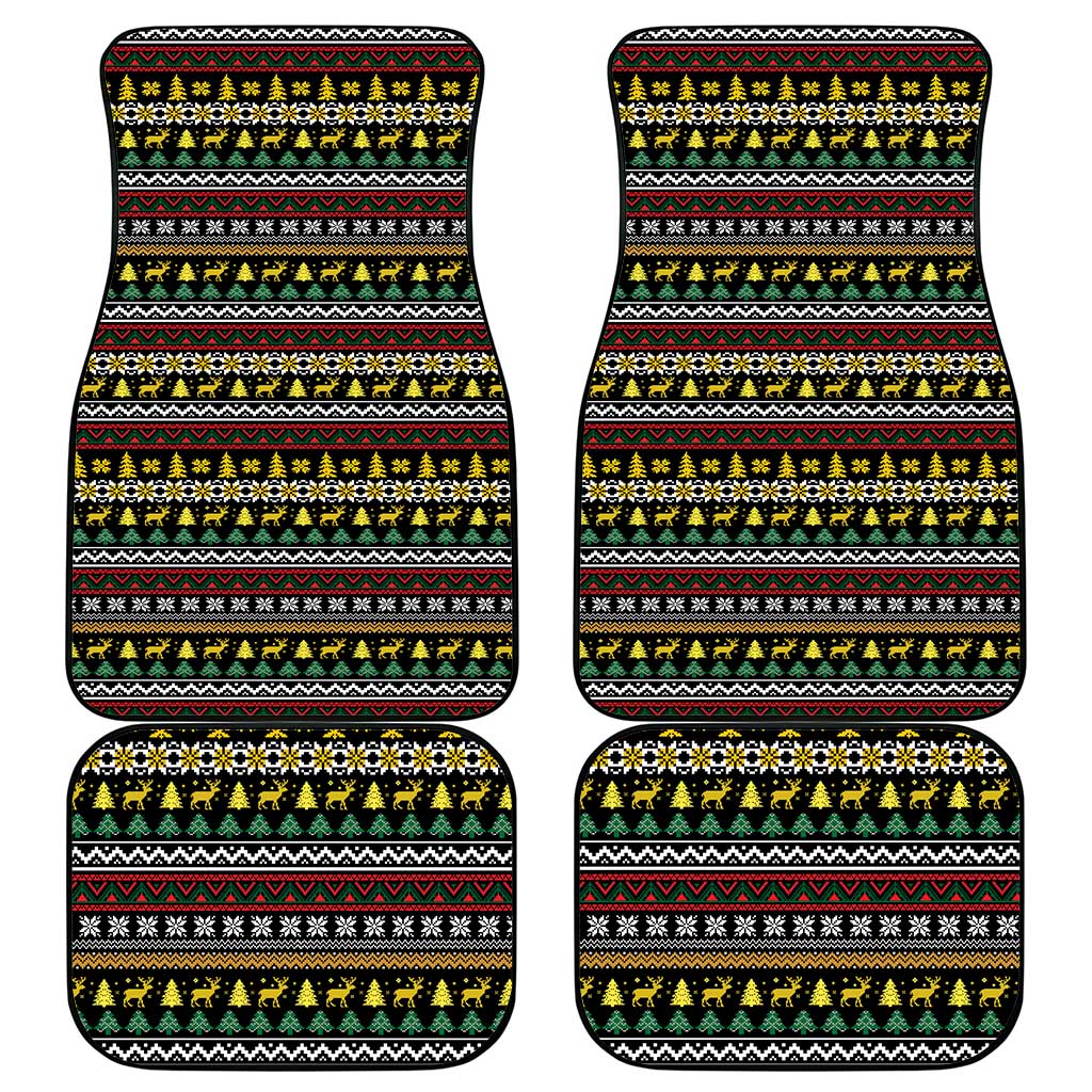 Time To Get Blitzened Christmas Car Mats Xmas Holiday Patterns - Wonder Print Shop