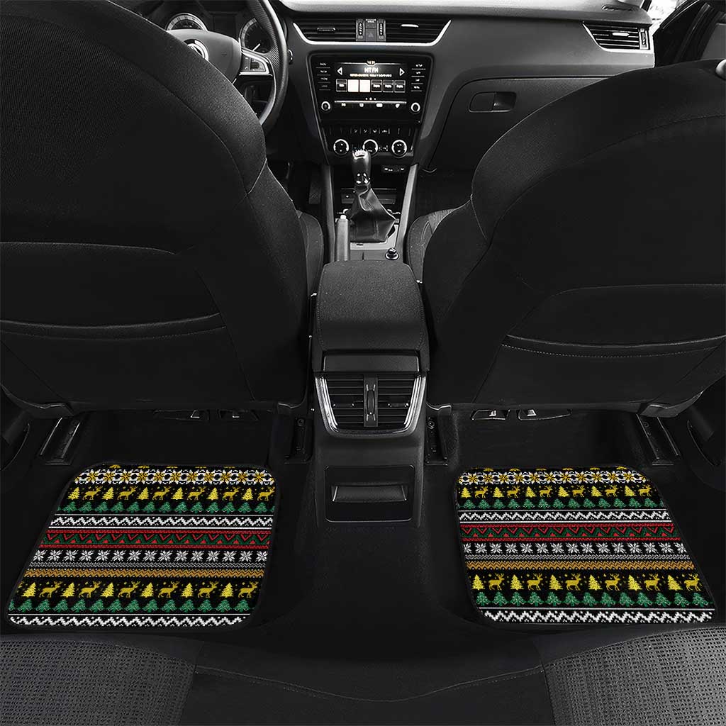 Time To Get Blitzened Christmas Car Mats Xmas Holiday Patterns - Wonder Print Shop