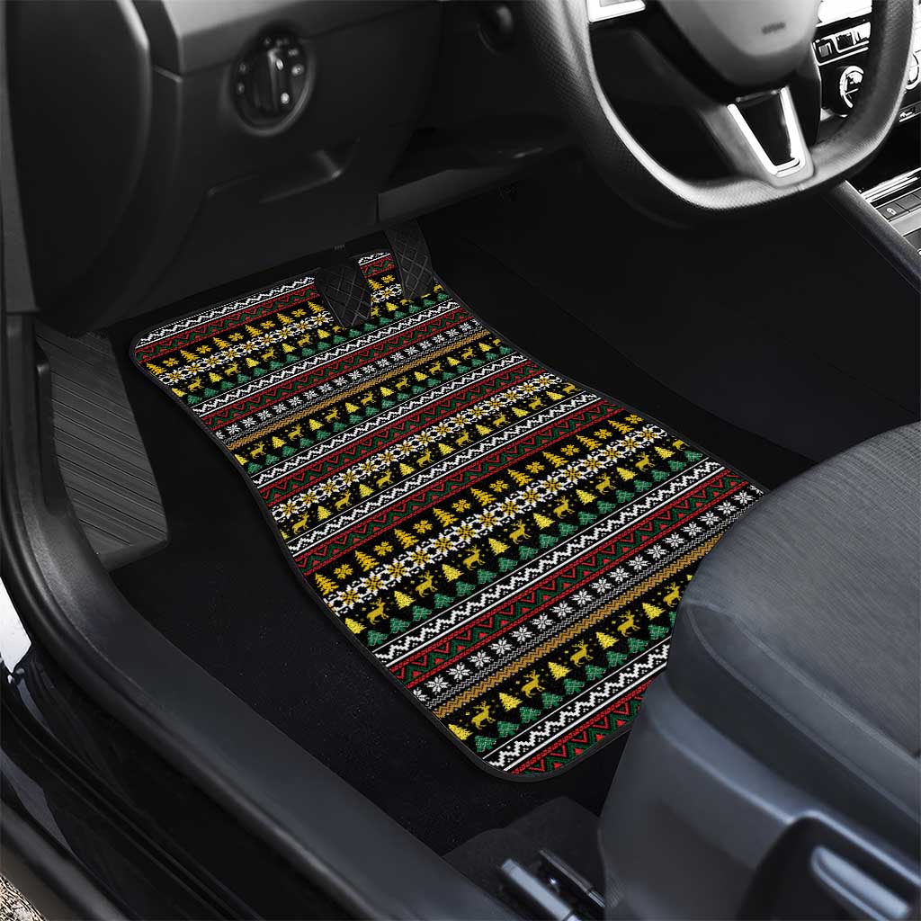 Time To Get Blitzened Christmas Car Mats Xmas Holiday Patterns - Wonder Print Shop