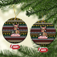 Time To Get Blitzened Christmas Ceramic Ornament Xmas Holiday Patterns - Wonder Print Shop