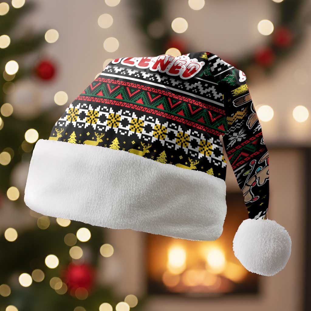 Time To Get Blitzened Christmas Santa Hat Xmas Holiday Patterns - Wonder Print Shop