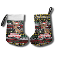 Time To Get Blitzened Christmas Stocking Xmas Holiday Patterns - Wonder Print Shop