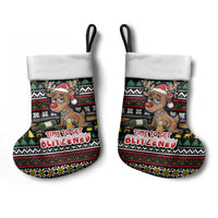 Time To Get Blitzened Christmas Stocking Xmas Holiday Patterns - Wonder Print Shop