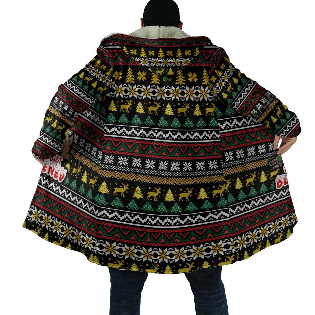 Time To Get Blitzened Christmas Cloak Xmas Holiday Patterns - Wonder Print Shop