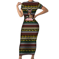 Time To Get Blitzened Christmas Family Matching Short Sleeve Bodycon Dress and Hawaiian Shirt Xmas Holiday Patterns - Wonder Print Shop