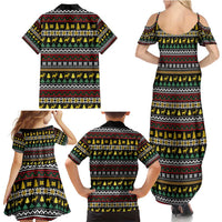 Time To Get Blitzened Christmas Family Matching Summer Maxi Dress and Hawaiian Shirt Xmas Holiday Patterns - Wonder Print Shop
