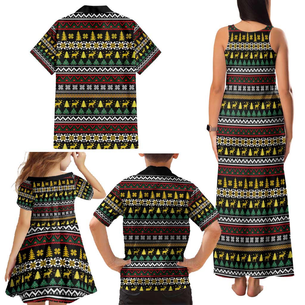 Time To Get Blitzened Christmas Family Matching Tank Maxi Dress and Hawaiian Shirt Xmas Holiday Patterns - Wonder Print Shop