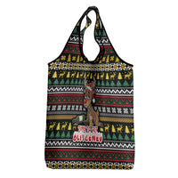 Time To Get Blitzened Christmas Grocery Bag Xmas Holiday Patterns - Wonder Print Shop
