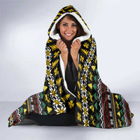 Time To Get Blitzened Christmas Hooded Blanket Xmas Holiday Patterns - Wonder Print Shop