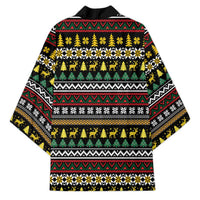 Time To Get Blitzened Christmas Kimono Xmas Holiday Patterns - Wonder Print Shop