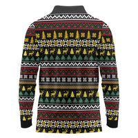Time To Get Blitzened Christmas Long Sleeve Polo Shirt Xmas Holiday Patterns - Wonder Print Shop