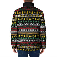 Time To Get Blitzened Christmas Padded Jacket Xmas Holiday Patterns - Wonder Print Shop