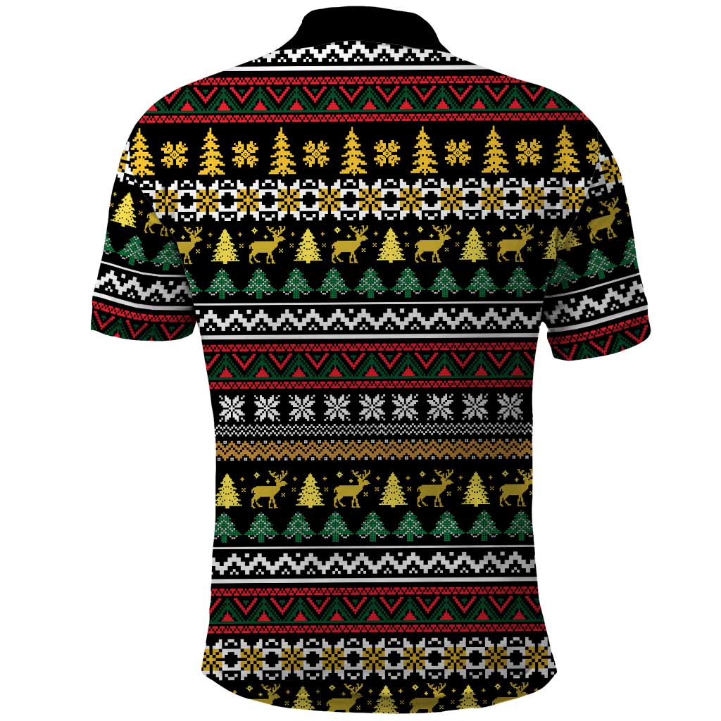 Time To Get Blitzened Christmas Polo Shirt Xmas Holiday Patterns - Wonder Print Shop