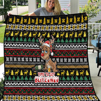 Time To Get Blitzened Christmas Quilt Xmas Holiday Patterns - Wonder Print Shop