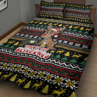Time To Get Blitzened Christmas Quilt Bed Set Xmas Holiday Patterns - Wonder Print Shop