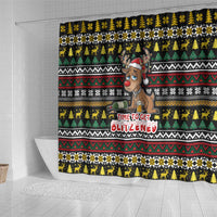 Time To Get Blitzened Christmas Shower Curtain Xmas Holiday Patterns - Wonder Print Shop