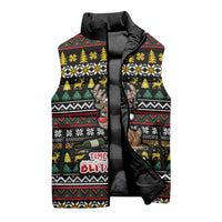 Time To Get Blitzened Christmas Sleeveless Puffer Jacket Xmas Holiday Patterns - Wonder Print Shop
