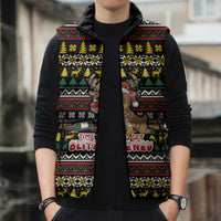 Time To Get Blitzened Christmas Sleeveless Puffer Jacket Xmas Holiday Patterns - Wonder Print Shop