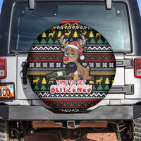 Time To Get Blitzened Christmas Spare Tire Cover Xmas Holiday Patterns - Wonder Print Shop