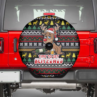 Time To Get Blitzened Christmas Spare Tire Cover Xmas Holiday Patterns - Wonder Print Shop