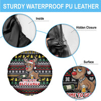 Time To Get Blitzened Christmas Spare Tire Cover Xmas Holiday Patterns - Wonder Print Shop