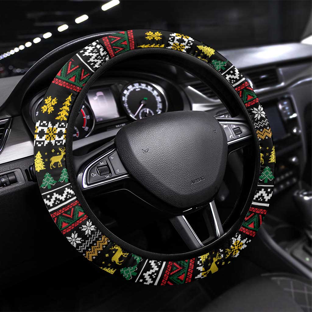 Time To Get Blitzened Christmas Steering Wheel Cover Xmas Holiday Patterns - Wonder Print Shop