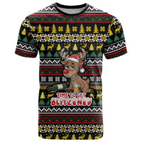Time To Get Blitzened Christmas T Shirt Xmas Holiday Patterns - Wonder Print Shop