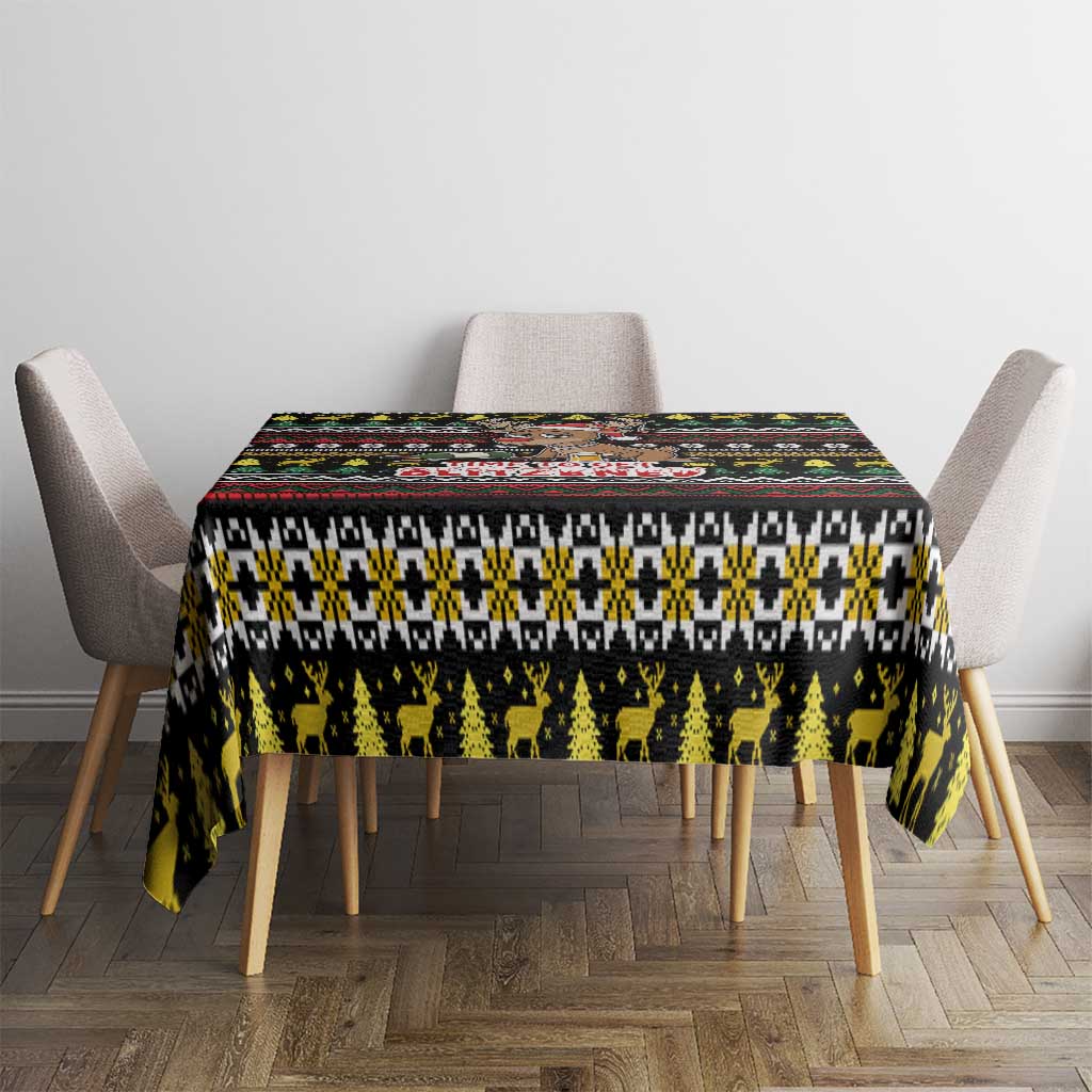 Time To Get Blitzened Christmas Tablecloth Xmas Holiday Patterns - Wonder Print Shop